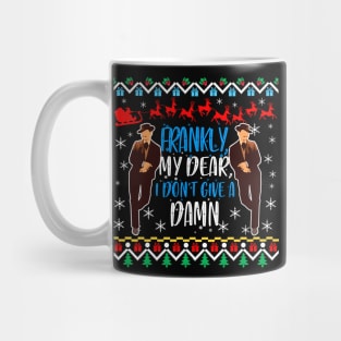 Gone With The Wind Ugly Christmas Sweater. Frankly My Dear I Don't Give a Damn. Mug